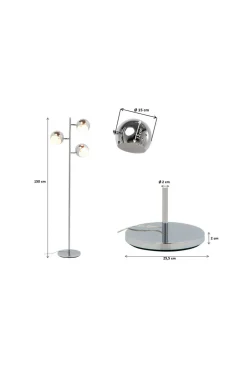 KARE Design Gulvlampe Calotta Nikkelpletteret messing Sale