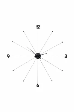 KARE Design Vægur Paraply Sort Outlet