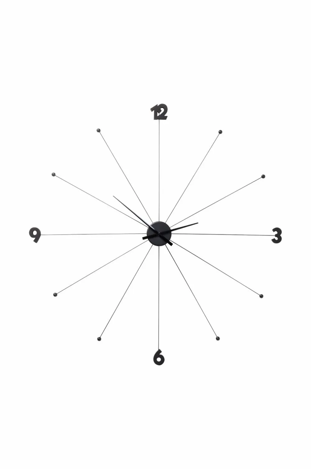 KARE Design Vægur Paraply Sort Outlet
