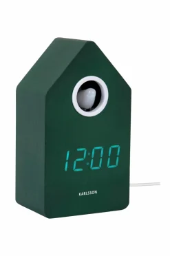 Karlsson Vækkeur Cuckoo -LED Retro grøn New