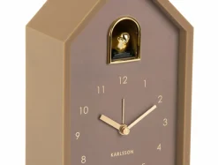 Karlsson Vækkeur Modern Cuckoo Mokka brun Discount