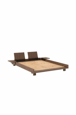 Karup Design Senge & Madrasser>Social Bed W. 2 Pcs Back Rests And 2 Pcs Side Tables Carob brown lacquered