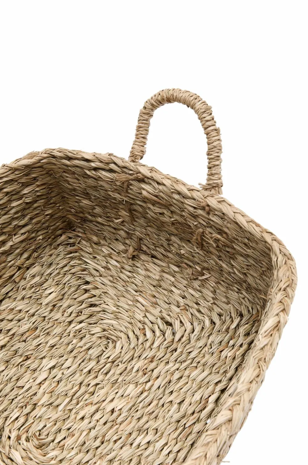 Kave Home Milly sæt med 2 kurve i naturfiber, 32 x 20 cm / 34 x 20 cm Grå Best