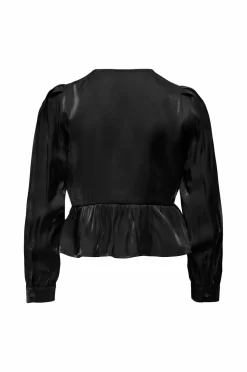 KIDS ONLY Bluse kogVictoria L/S Bow Wvn Black New