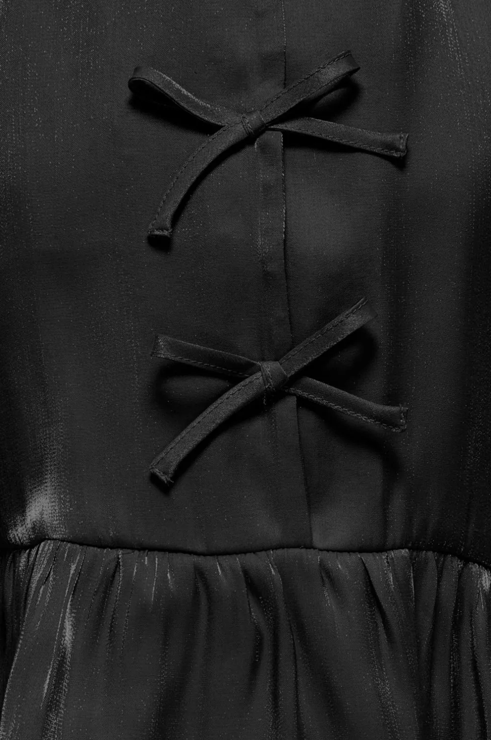 KIDS ONLY Bluse kogVictoria L/S Bow Wvn Black New