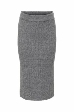KIDS ONLY Nederdele>Nederdel kogJeanett Life Rib Medium grey melange