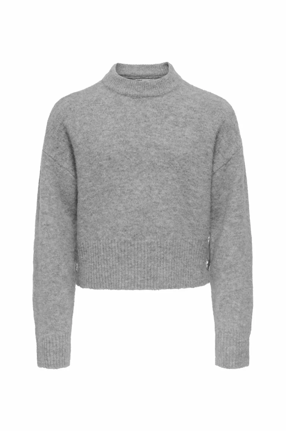 KIDS ONLY Trøjer & Cardigans>Pullover KogRene Life LS Button O-neck CP KN Medium grey melange