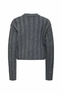 KIDS ONLY Pullover kogTessa L/s O-neck Pullover Dark grey melange Outlet