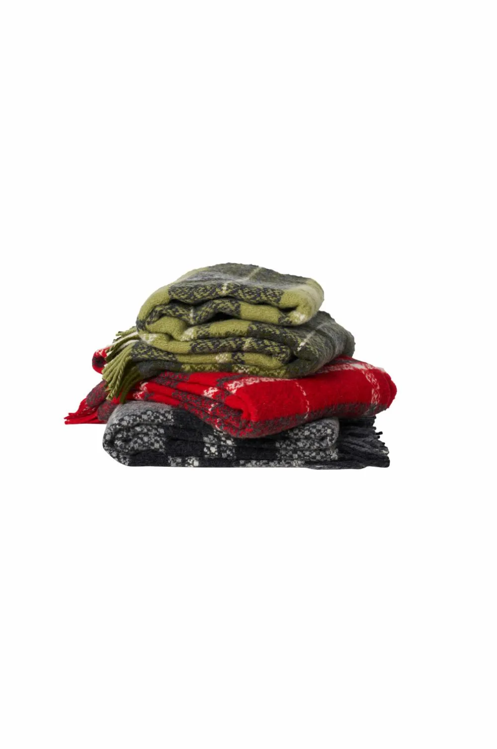 Klippan Yllefabrik Plaid Snuggle Grønt New