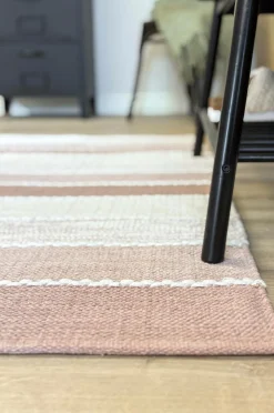 KM Home Bomuldstæppe Båstad Støvet rosa