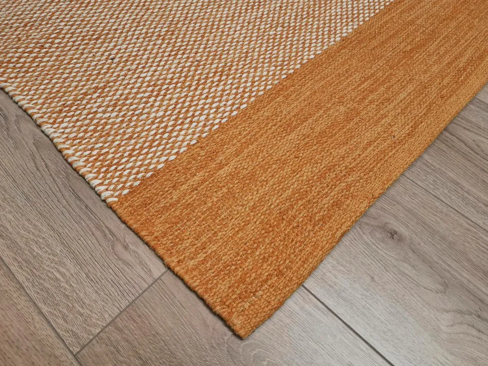 KM Home Bomulds- & Kludetæpper>Bomuldstæppe Alva Orange
