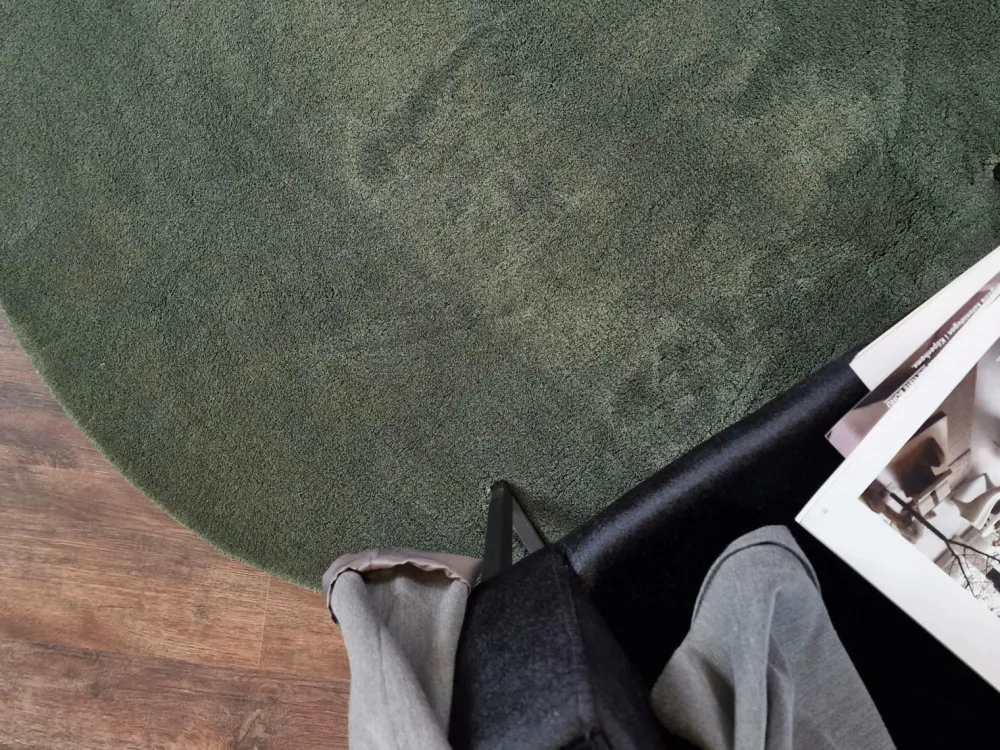 KM Home Fladvævede Tæpper|Luv- & Ryatæpper>Gulvtæppe Soft Emerald green