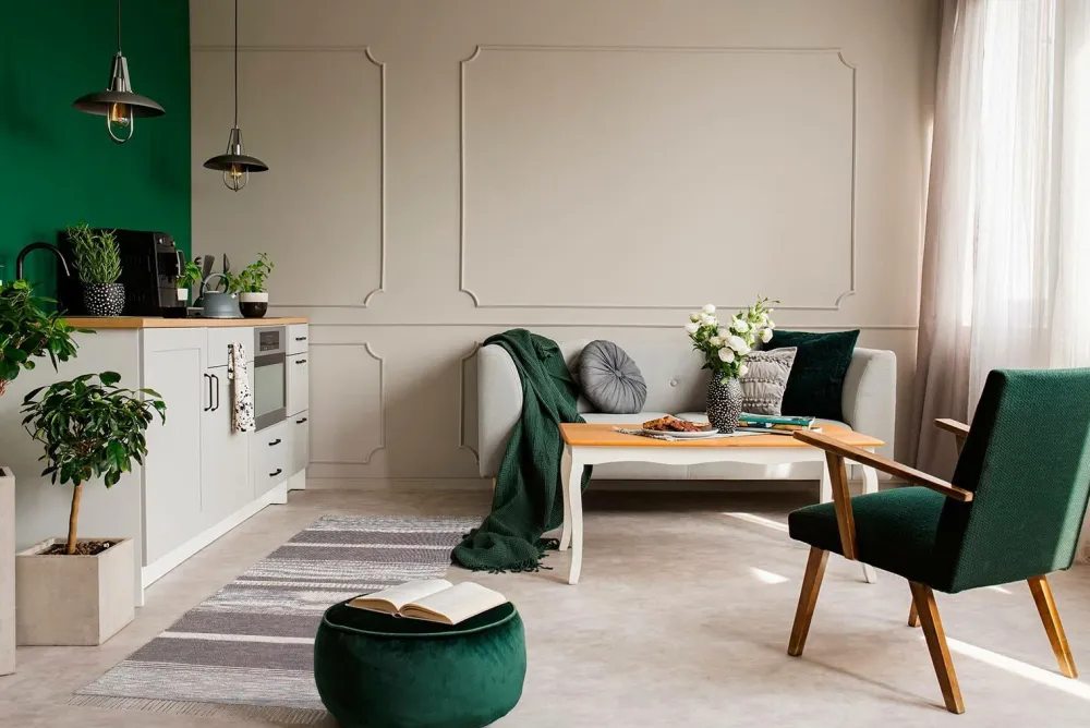 KM Home Kludetæppe Vindö Grå Outlet