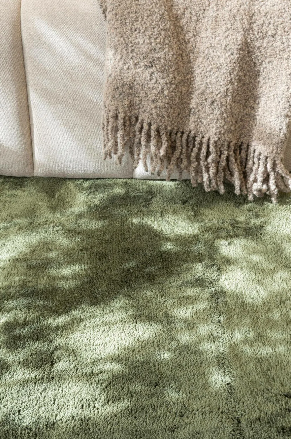 KM Home Ryatæppe Cozy Grøn Outlet