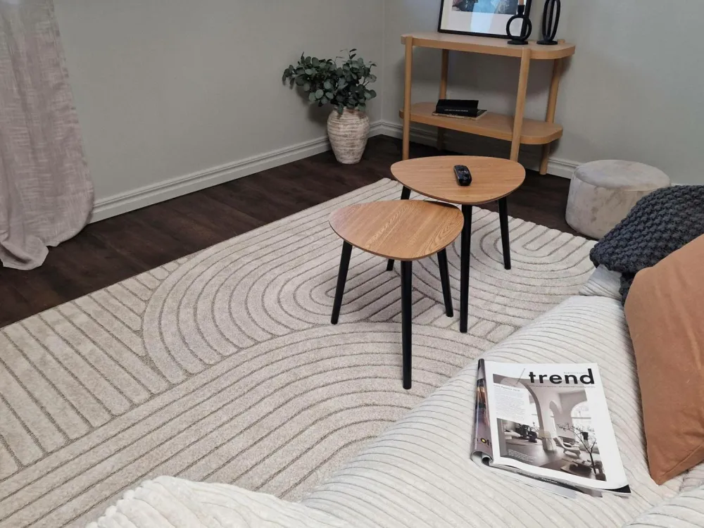 KM Home Fladvævede Tæpper>Tæppe Nature Creme