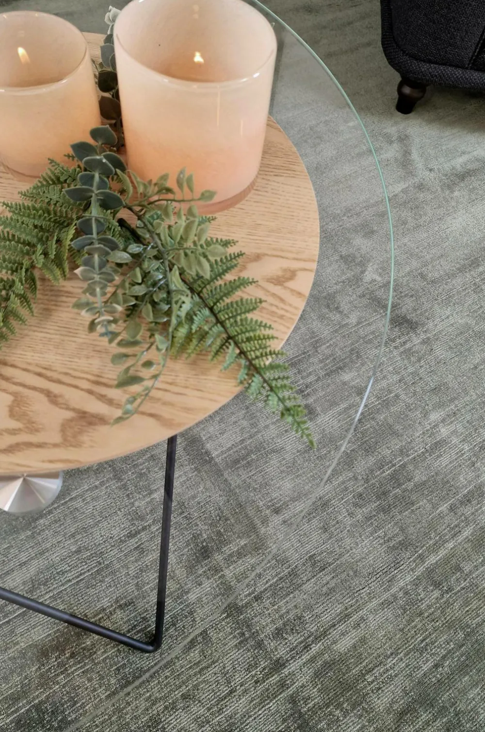 KM Home Fladvævede Tæpper>Viskosetæppe Tribeca Emerald green
