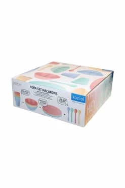 Koziol Barnevognstilbehør|Made & Trøste>Bordservice Nora Macarons 16 dele Multi