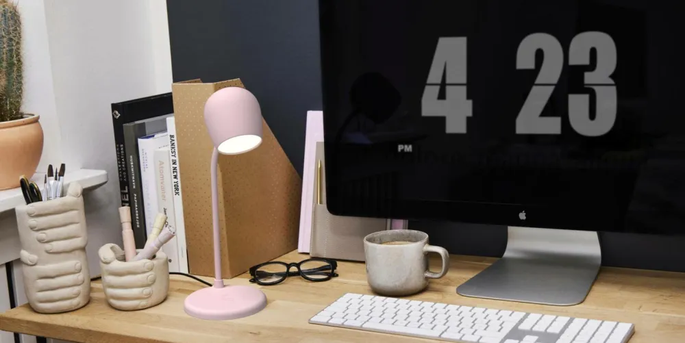 Kreafunk LED-lampe/højttaler/Qi Ellie Støvet rose Clearance