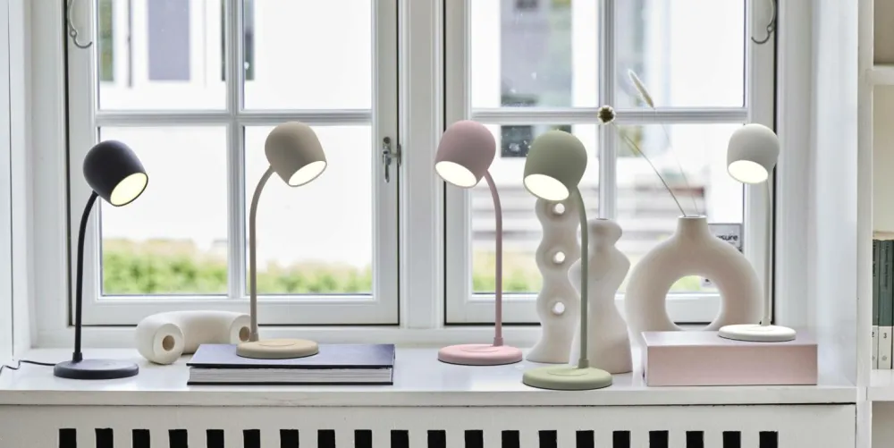 Kreafunk LED-lampe/højttaler/Qi Ellie Støvet rose Clearance