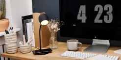 Kreafunk LED-lampe/højttaler/Qi Ellie Sort Outlet