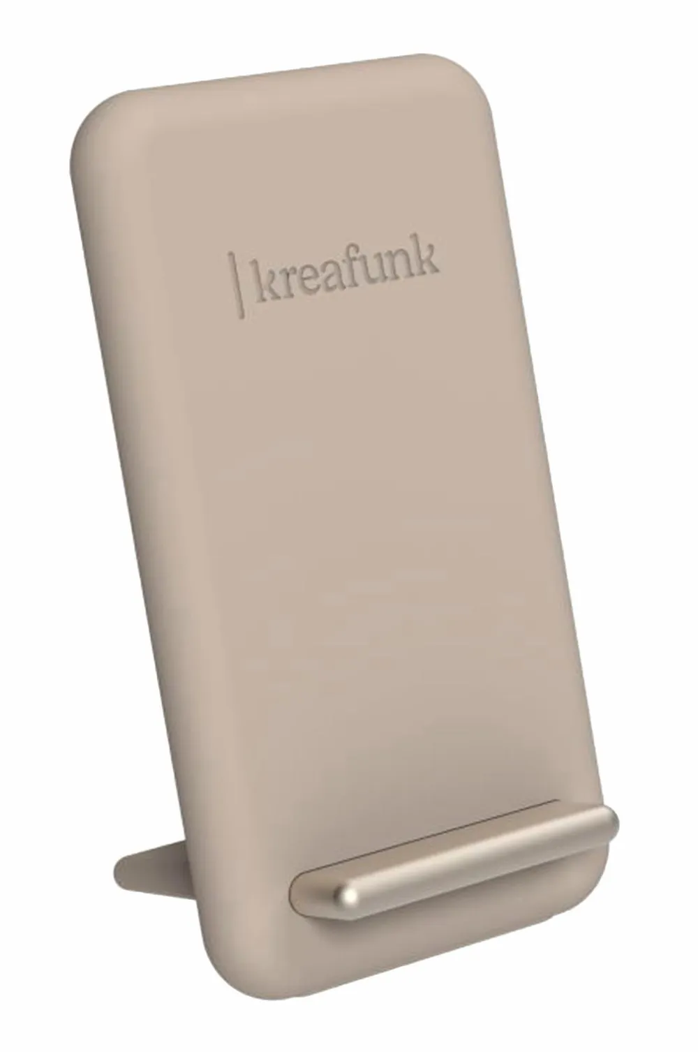 Kreafunk Mobiltelefoner, Tablets & Tilbehør>Trådløs Opladningsholder reCHARGE Ivory sand