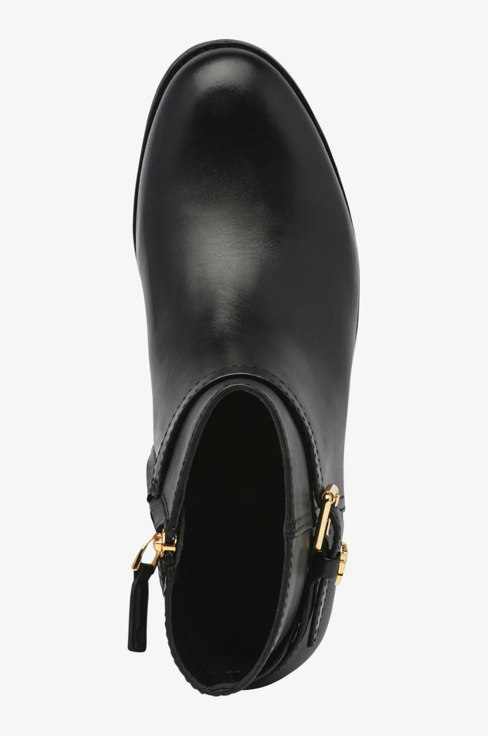 Lauren Ralph Lauren Boots Burnished Calf-Brooke BT 2 Black Clearance