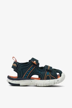 Leaf Sandaler Ljungby Navy/orange Discount