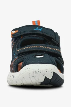 Leaf Sandaler Ljungby Navy/orange Discount