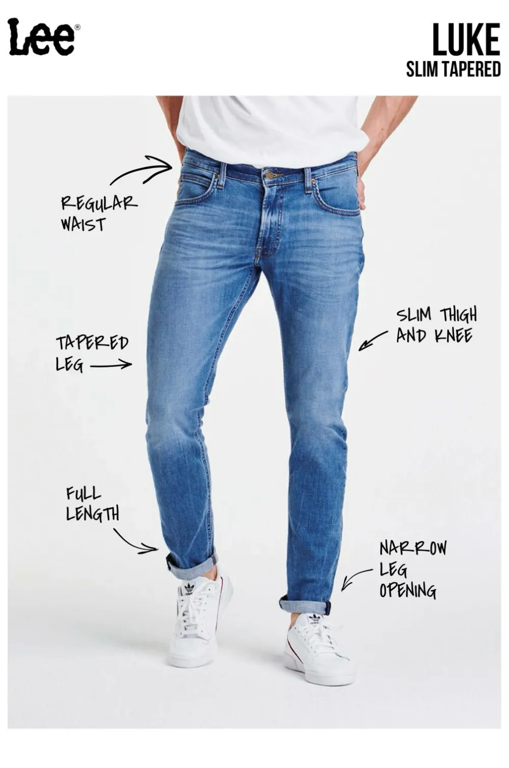 Lee Jeans>Jeans Luke Slim Tapered Asphalt Rocker
