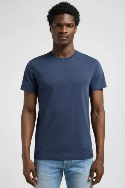 Lee T-shirt Twin Pack Crew 2-pak Jade Forest Mood Indigo Discount