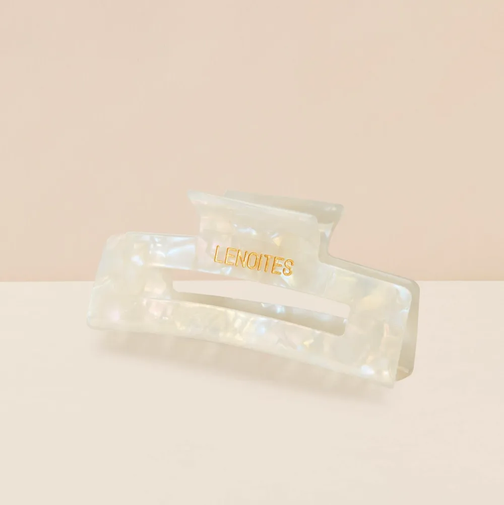 Lenoites Eco-Friendly Hair Claw Pearly White Sale