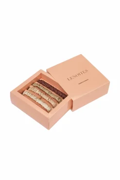 Lenoites Mulberry Silk Skinny Scrunchies Beige, Light Brown , Brown, Coffee Clearance