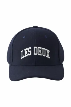 Les Deux Huer|Hatte & Kasketter>Kasket Wool Baseball Cap Dark navy