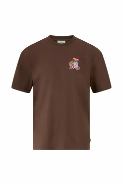 Les Deux T-Shirts & Tanktoppe>T-shirt Cole Table Slate brown