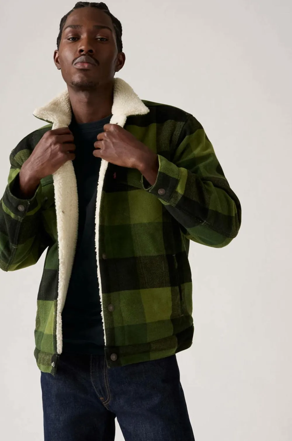 Levi's Jakker & Frakker>Jakke Relaxed Fit Plaid TR Laredo plaid duffel bag