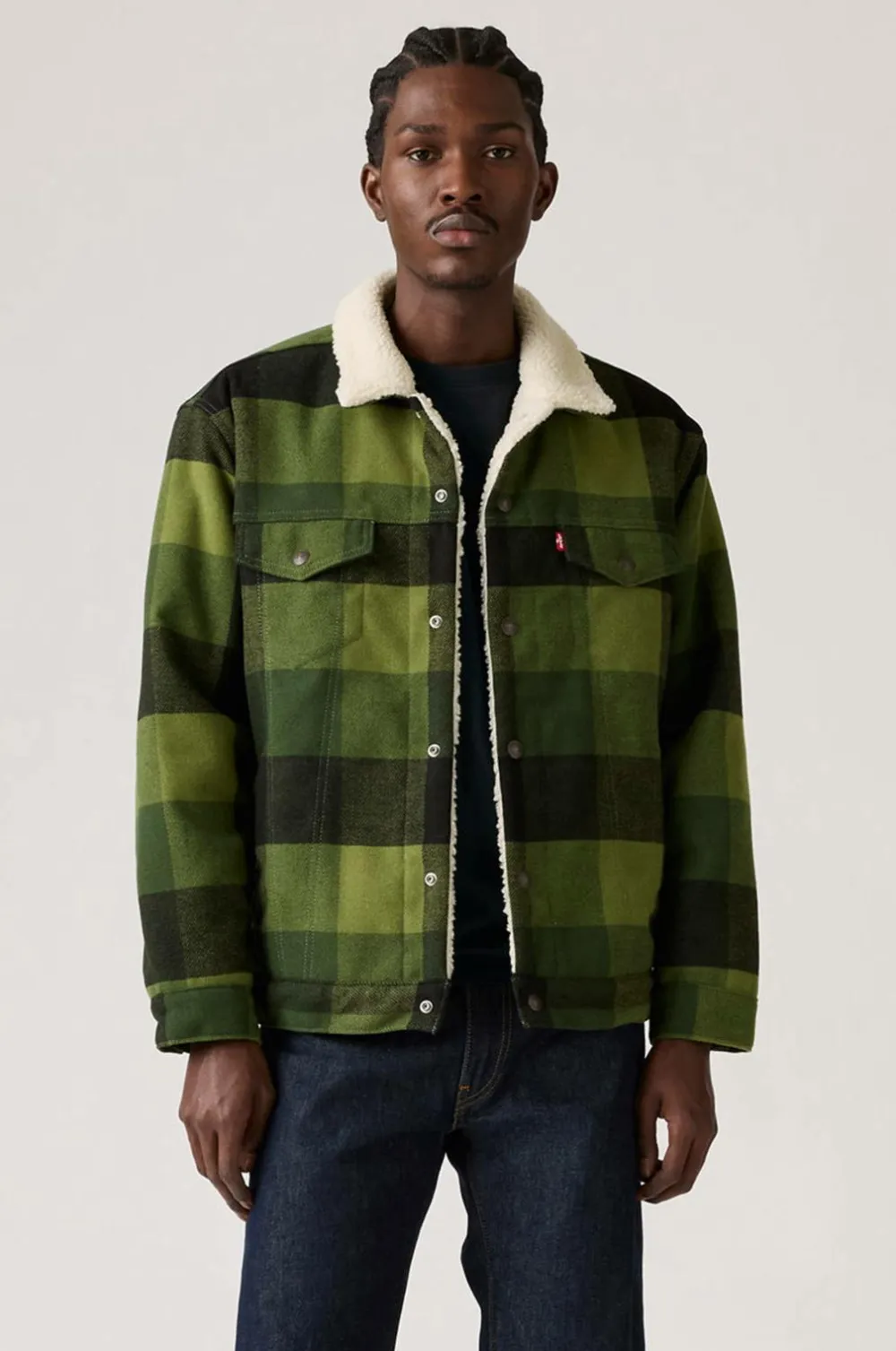 Levi's Jakker & Frakker>Jakke Relaxed Fit Plaid TR Laredo plaid duffel bag