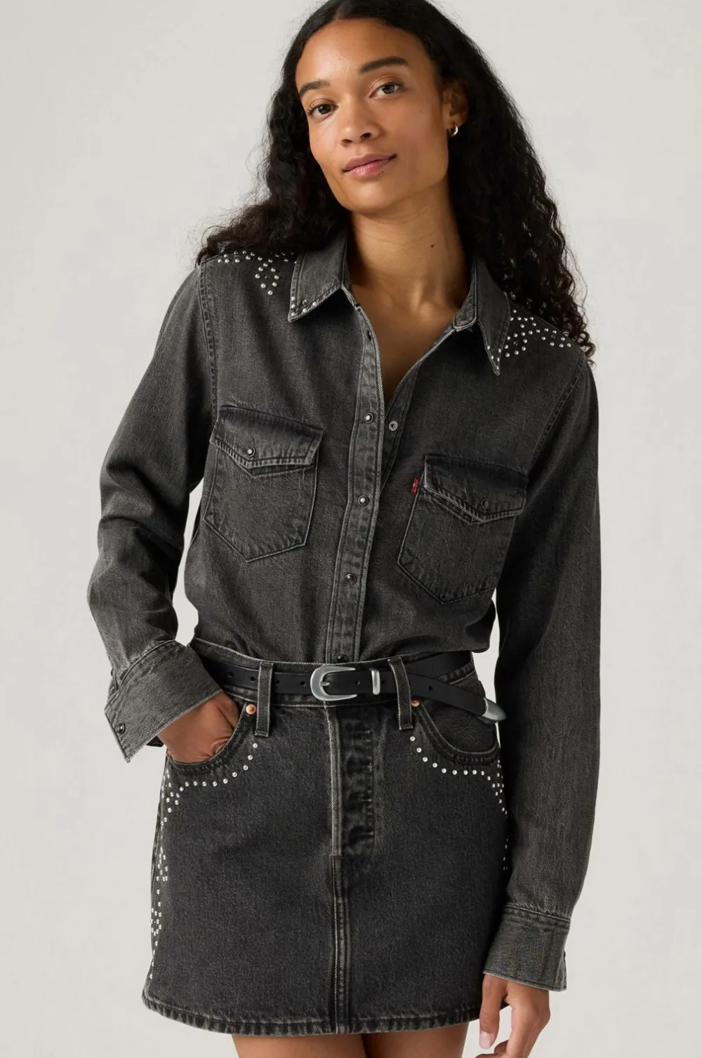 Levi's Jeansskjorte Iconic Western BEJEWLED WESTERN Hot