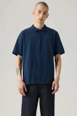 Levi's Poloshirt Authentic Polo NAVY BLAZER GARMENT DYE A NAVY BLAZER