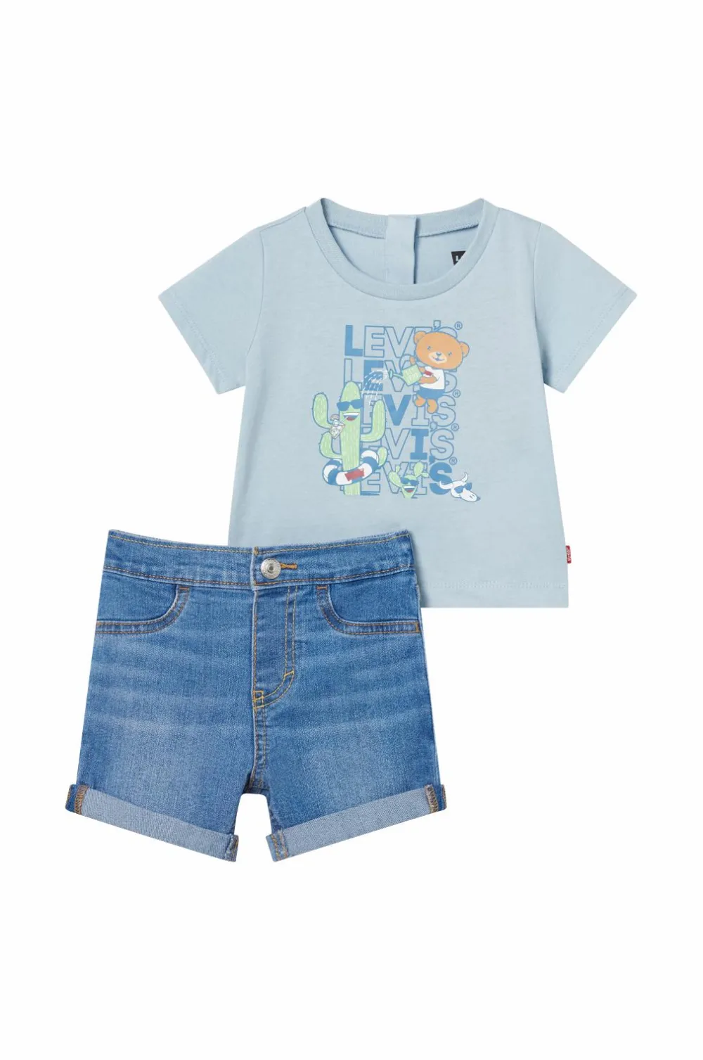 Levi's Toppe & T-Shirts>Sæt Lvb Critter Stacked Logo Tee Set Niagramist