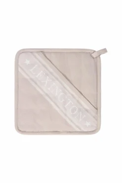 Lexington Køkkentekstiler>Icons Org bomuld jacquard stjerne grydelapper Beige/hvid