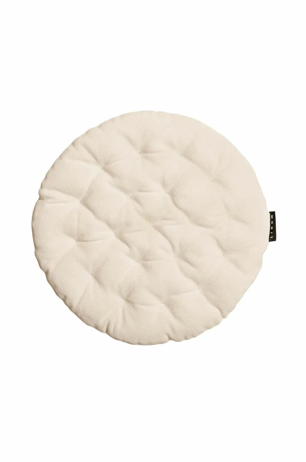 Linum Møbeltekstiler>Sædehynde Pepper Ø 37 cm Creamy Beige