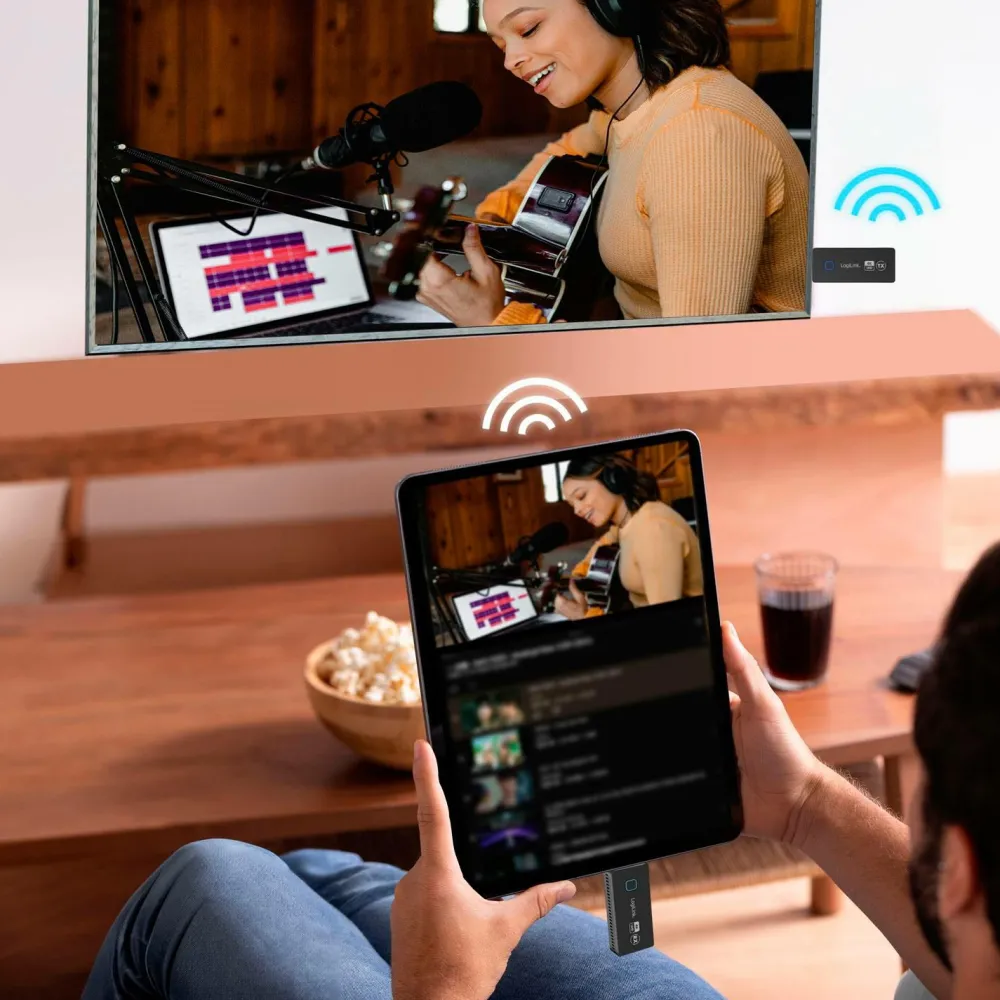 LogiLink Computertilbehør>Trådløs transmission USB-C til HDMI 4k 60hz No color