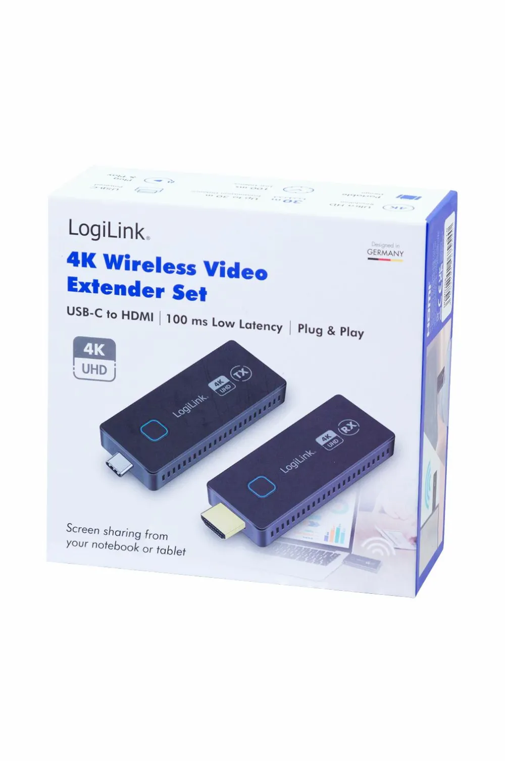 LogiLink Computertilbehør>Trådløs transmission USB-C til HDMI 4k 60hz No color