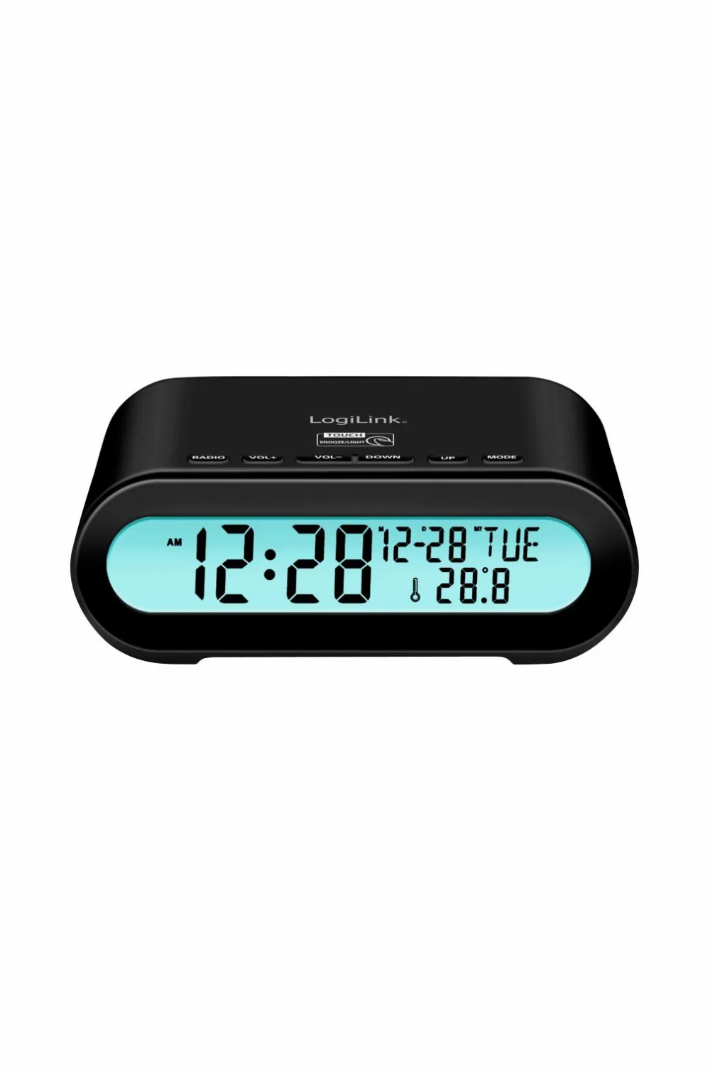 LogiLink Urradio med temperatur/luftfugtighed - USB-C/batteristrøm No color