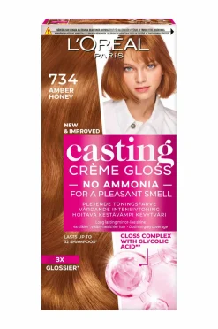 L'Oréal Paris Hårfarve>Casting Creme Gloss 734 Amber Honey