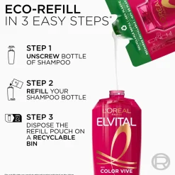 L'Oréal Paris Hårpleje>Elvital Color Vive Shampoo For Colored Hair Refill 500 Ml