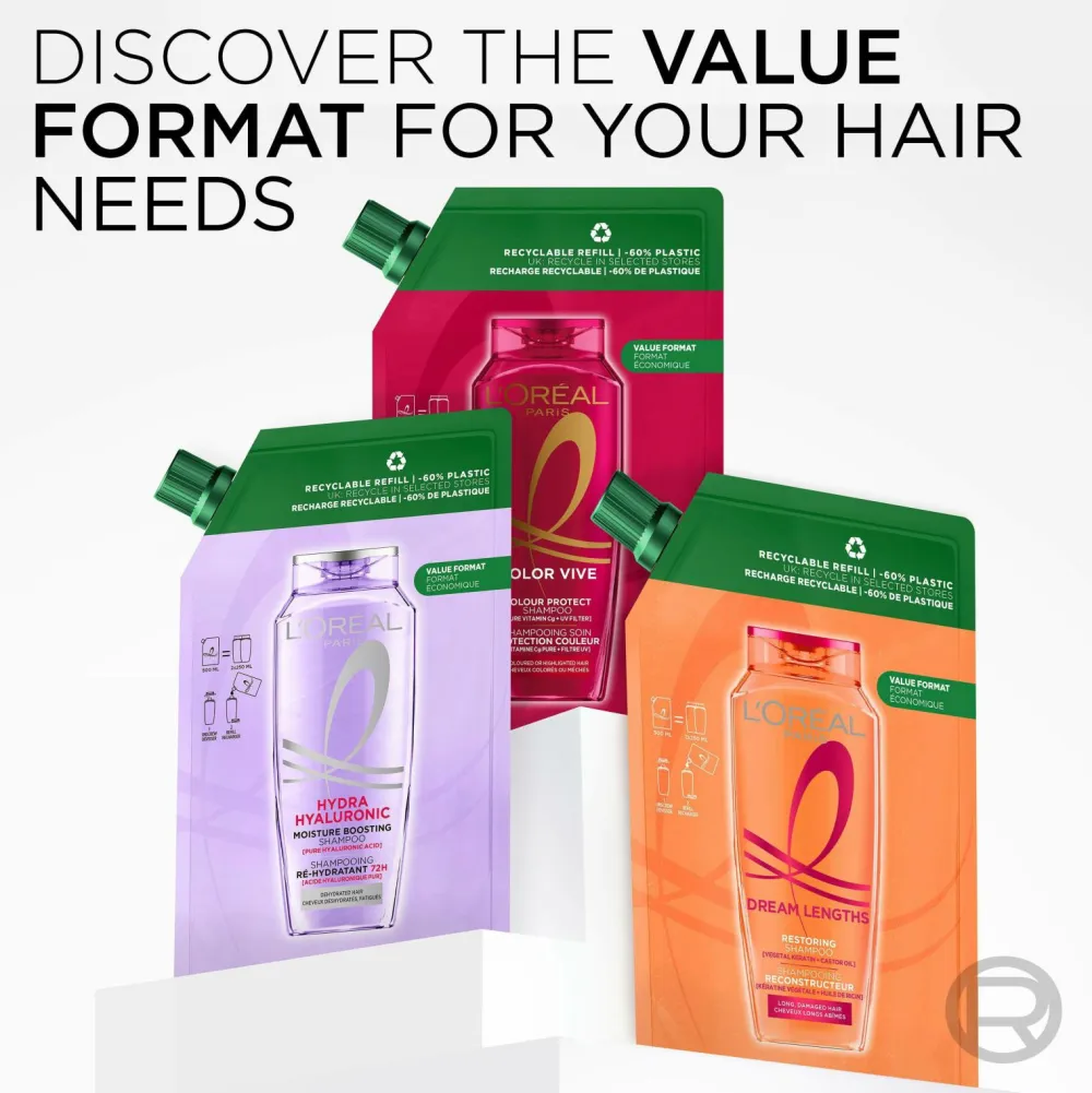 L'Oréal Paris Hårpleje>Elvital Color Vive Shampoo For Colored Hair Refill 500 Ml