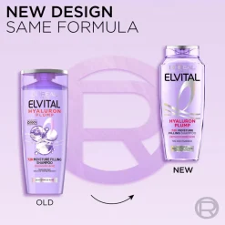 L'Oréal Paris Hårpleje>Elvital Hyaluron Plump Shampoo For Dehydrated Hair 400 Ml