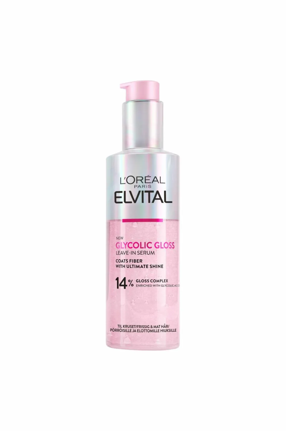 L'Oréal Paris Hårpleje>Elvital Glycolic Gloss Leave-In Serum For Dull Hair 150 Ml No Color