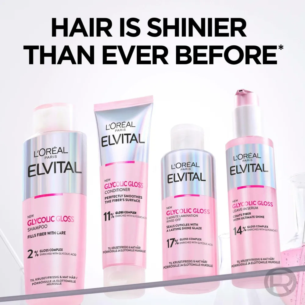 L'Oréal Paris Hårpleje>Elvital Glycolic Gloss Leave-In Serum For Dull Hair 150 Ml No Color